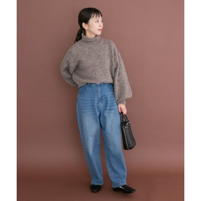 アイテムズ アーバンリサーチ ITEMS URBAN RESEARCH ネップハイネックニットプルオーバー （グレー）｜詳細画像