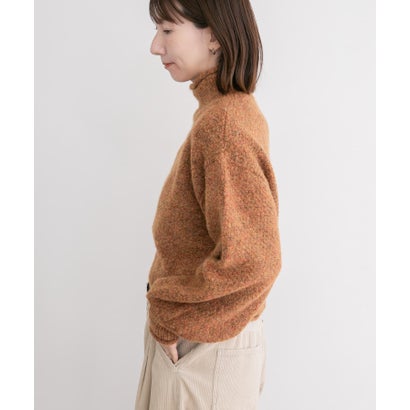 アイテムズ アーバンリサーチ ITEMS URBAN RESEARCH ネップハイネックニットプルオーバー （グレー）｜詳細画像