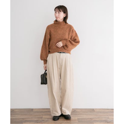 アイテムズ アーバンリサーチ ITEMS URBAN RESEARCH ネップハイネックニットプルオーバー （グレー）｜詳細画像