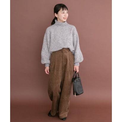 アイテムズ アーバンリサーチ ITEMS URBAN RESEARCH ネップハイネックニットプルオーバー （オレンジ）｜詳細画像