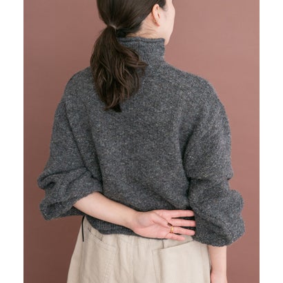 アイテムズ アーバンリサーチ ITEMS URBAN RESEARCH ネップハイネックニットプルオーバー （オレンジ）｜詳細画像