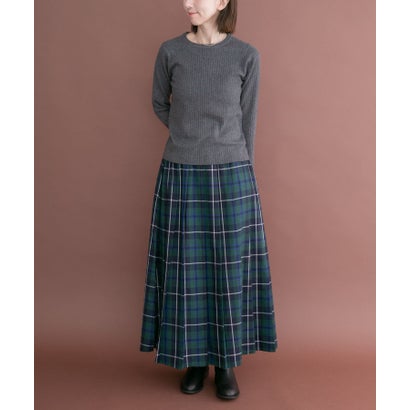 アイテムズ アーバンリサーチ ITEMS URBAN RESEARCH 『洗濯可』フワフワクルーネックリブニット （ブラウン）｜詳細画像