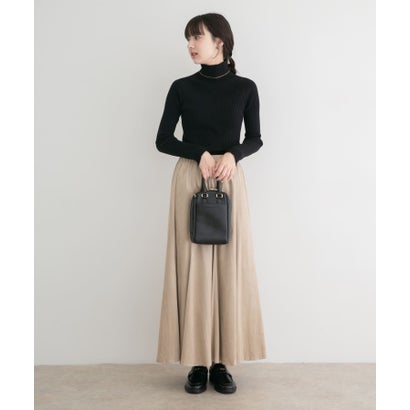 アイテムズ アーバンリサーチ ITEMS URBAN RESEARCH 『洗濯可』モチモチハイネックリブニット （ブルー）｜詳細画像