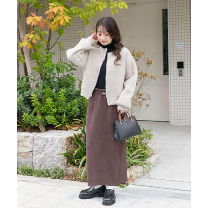 アイテムズ アーバンリサーチ ITEMS URBAN RESEARCH 『洗濯可』モチモチハイネックリブニット （ブルー）｜詳細画像