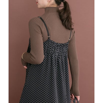 アイテムズ アーバンリサーチ ITEMS URBAN RESEARCH 『洗濯可』モチモチハイネックリブニット （ブルー）｜詳細画像