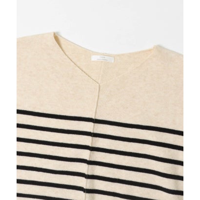 アイテムズ アーバンリサーチ ITEMS URBAN RESEARCH 『洗濯可』アウトリンキングVネックニット （パープル）｜詳細画像