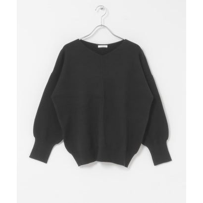 アイテムズ アーバンリサーチ ITEMS URBAN RESEARCH 『洗濯可』アウトリンキングVネックニット （パープル）｜詳細画像