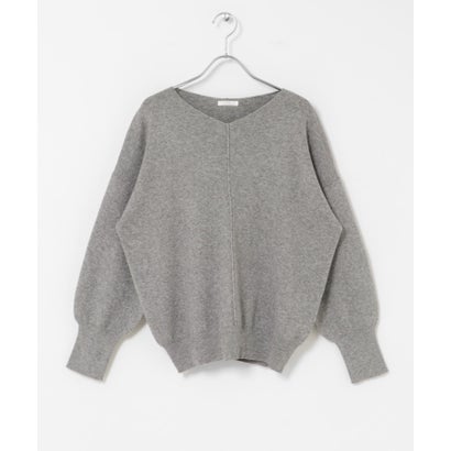 アイテムズ アーバンリサーチ ITEMS URBAN RESEARCH 『洗濯可』アウトリンキングVネックニット （パープル）｜詳細画像