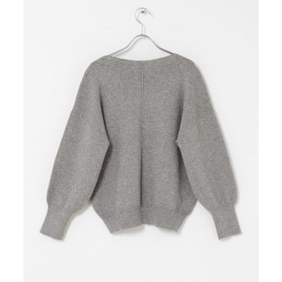 アイテムズ アーバンリサーチ ITEMS URBAN RESEARCH 『洗濯可』アウトリンキングVネックニット （パープル）｜詳細画像