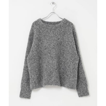 アイテムズ アーバンリサーチ ITEMS URBAN RESEARCH メランジボトルネックニット （ブルー）｜詳細画像