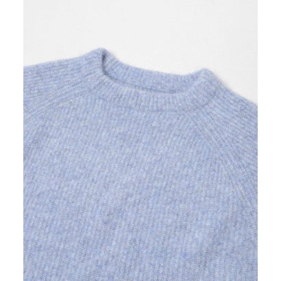 アイテムズ アーバンリサーチ ITEMS URBAN RESEARCH メランジボトルネックニット （ブルー）｜詳細画像