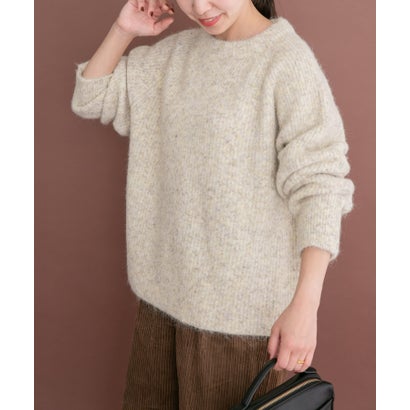 アイテムズ アーバンリサーチ ITEMS URBAN RESEARCH メランジボトルネックニット （グレー）｜詳細画像