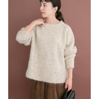 アイテムズ アーバンリサーチ ITEMS URBAN RESEARCH メランジボトルネックニット （グレー）｜詳細画像