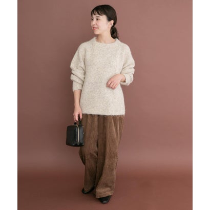 アイテムズ アーバンリサーチ ITEMS URBAN RESEARCH メランジボトルネックニット （グレー）｜詳細画像