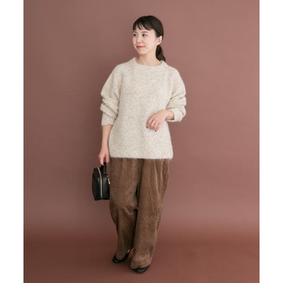 アイテムズ アーバンリサーチ ITEMS URBAN RESEARCH メランジボトルネックニット （グレー）｜詳細画像