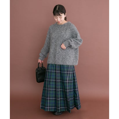 アイテムズ アーバンリサーチ ITEMS URBAN RESEARCH メランジボトルネックニット （グレー）｜詳細画像