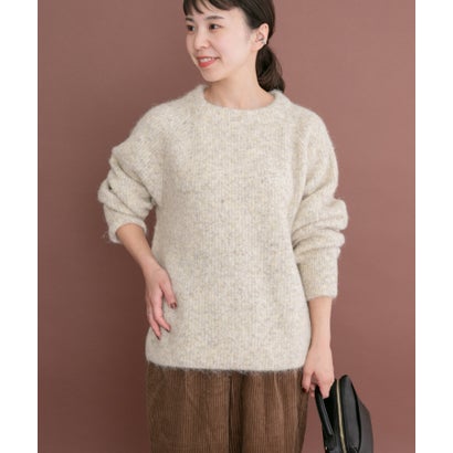 アイテムズ アーバンリサーチ ITEMS URBAN RESEARCH メランジボトルネックニット （グレー）｜詳細画像
