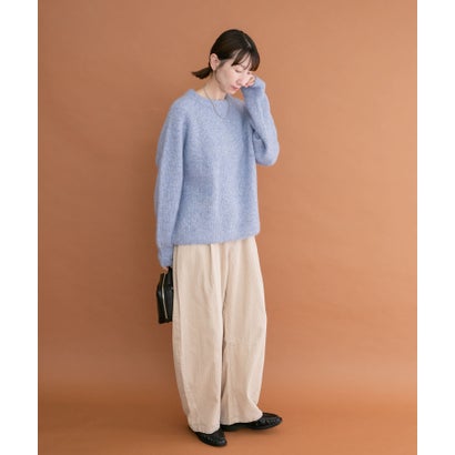 アイテムズ アーバンリサーチ ITEMS URBAN RESEARCH メランジボトルネックニット （グレー）｜詳細画像