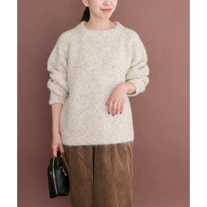 アイテムズ アーバンリサーチ ITEMS URBAN RESEARCH メランジボトルネックニット （イエロー）｜詳細画像