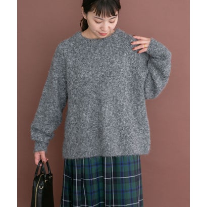 アイテムズ アーバンリサーチ ITEMS URBAN RESEARCH メランジボトルネックニット （イエロー）｜詳細画像