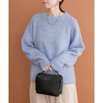 アイテムズ アーバンリサーチ ITEMS URBAN RESEARCH メランジボトルネックニット （イエロー）｜詳細画像
