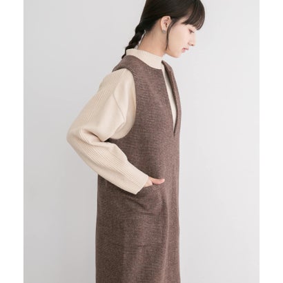アイテムズ アーバンリサーチ ITEMS URBAN RESEARCH ウールミックスジャンスカ （ブラック）｜詳細画像