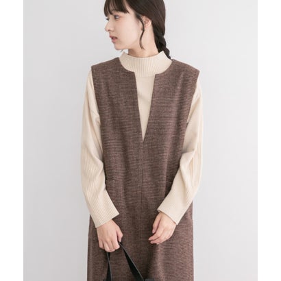 アイテムズ アーバンリサーチ ITEMS URBAN RESEARCH ウールミックスジャンスカ （ブラック）｜詳細画像