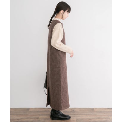 アイテムズ アーバンリサーチ ITEMS URBAN RESEARCH ウールミックスジャンスカ （ブラック）｜詳細画像