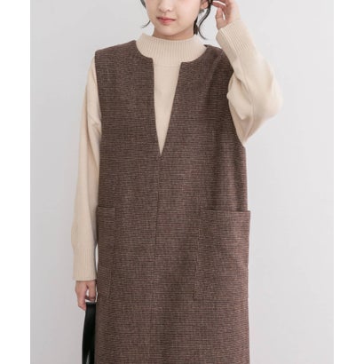 アイテムズ アーバンリサーチ ITEMS URBAN RESEARCH ウールミックスジャンスカ （チェック）｜詳細画像