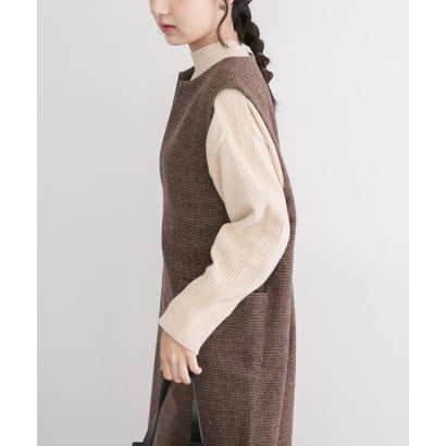 アイテムズ アーバンリサーチ ITEMS URBAN RESEARCH ウールミックスジャンスカ （チェック）｜詳細画像