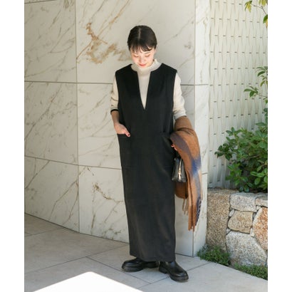 アイテムズ アーバンリサーチ ITEMS URBAN RESEARCH ウールミックスジャンスカ （グレー）｜詳細画像