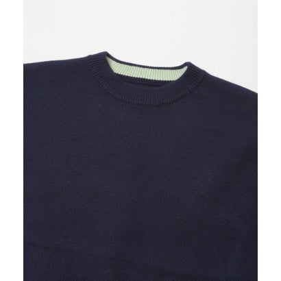 アイテムズ アーバンリサーチ ITEMS URBAN RESEARCH スウェットライクハイショクニット （ブラウン）｜詳細画像