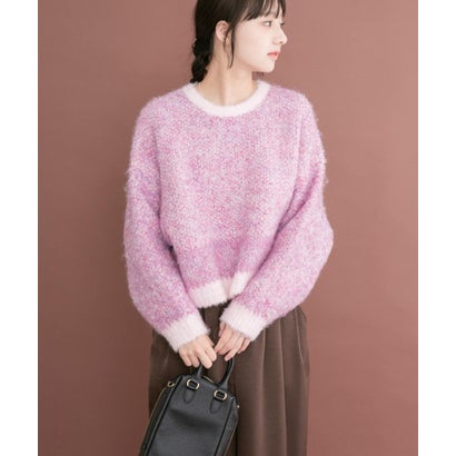 アイテムズ アーバンリサーチ ITEMS URBAN RESEARCH ブークレニットプルオーバー （ベージュ）｜詳細画像