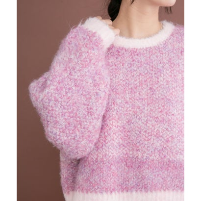 アイテムズ アーバンリサーチ ITEMS URBAN RESEARCH ブークレニットプルオーバー （ベージュ）｜詳細画像