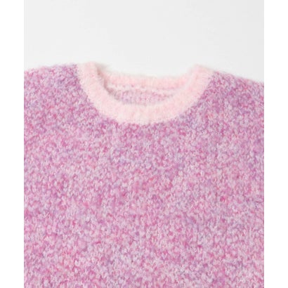 アイテムズ アーバンリサーチ ITEMS URBAN RESEARCH ブークレニットプルオーバー （ピンク）｜詳細画像