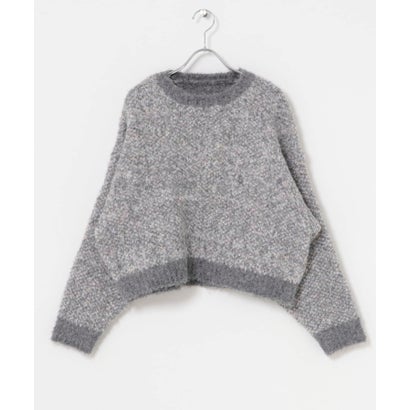 アイテムズ アーバンリサーチ ITEMS URBAN RESEARCH ブークレニットプルオーバー （ピンク）｜詳細画像