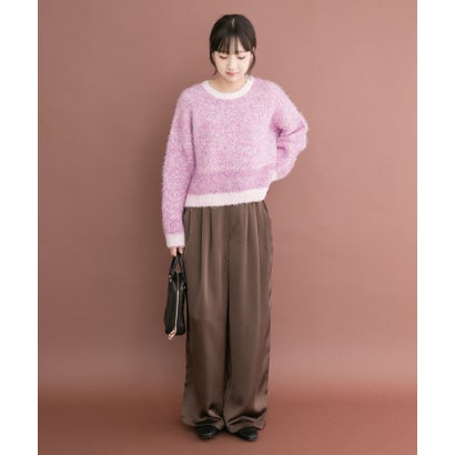 アイテムズ アーバンリサーチ ITEMS URBAN RESEARCH ブークレニットプルオーバー （グレー）｜詳細画像