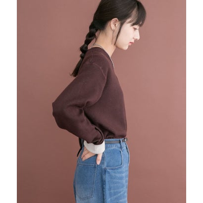 アイテムズ アーバンリサーチ ITEMS URBAN RESEARCH 2WAYリバーシブルニット （グレー）｜詳細画像