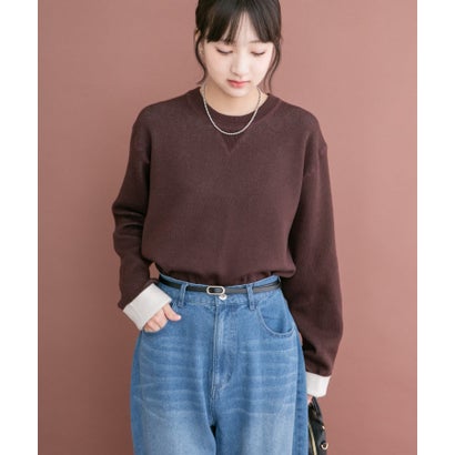 アイテムズ アーバンリサーチ ITEMS URBAN RESEARCH 2WAYリバーシブルニット （グレー）｜詳細画像