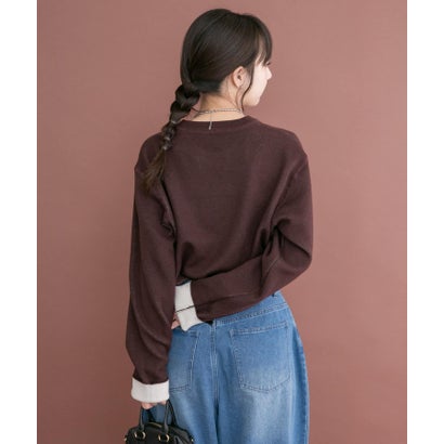 アイテムズ アーバンリサーチ ITEMS URBAN RESEARCH 2WAYリバーシブルニット （オフホワイト）｜詳細画像