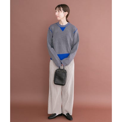 アイテムズ アーバンリサーチ ITEMS URBAN RESEARCH 2WAYリバーシブルニット （ブラウン）｜詳細画像