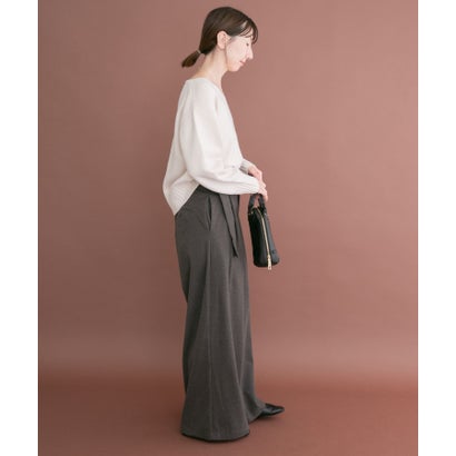 アイテムズ アーバンリサーチ ITEMS URBAN RESEARCH Vネックリンキングニット （ベージュ）｜詳細画像