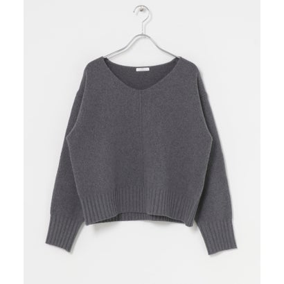 アイテムズ アーバンリサーチ ITEMS URBAN RESEARCH Vネックリンキングニット （ベージュ）｜詳細画像