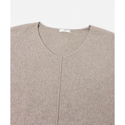 アイテムズ アーバンリサーチ ITEMS URBAN RESEARCH Vネックリンキングニット （チャコールグレー）｜詳細画像