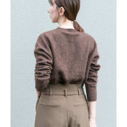 アイテムズ アーバンリサーチ ITEMS URBAN RESEARCH ウールミンククルーネックニット （ブルー）｜詳細画像
