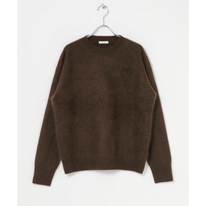アイテムズ アーバンリサーチ ITEMS URBAN RESEARCH ウールミンククルーネックニット （ホワイト）｜詳細画像