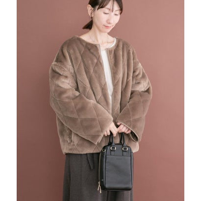 アイテムズ アーバンリサーチ ITEMS URBAN RESEARCH リバーシブルファーブルゾン （グレー系その他）｜詳細画像
