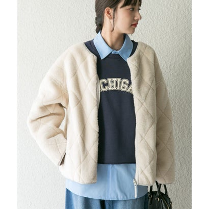 アイテムズ アーバンリサーチ ITEMS URBAN RESEARCH リバーシブルファーブルゾン （グレー系その他）｜詳細画像