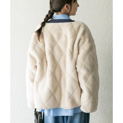 アイテムズ アーバンリサーチ ITEMS URBAN RESEARCH リバーシブルファーブルゾン （グレー系その他）｜詳細画像