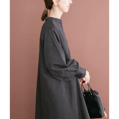 アイテムズ アーバンリサーチ ITEMS URBAN RESEARCH フェザーベストコンビワンピース （ベージュ）｜詳細画像